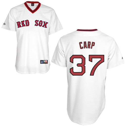 Mike Carp #37 Youth Baseball Jersey-Boston Red Sox Authentic Home Alumni Association MLB Jersey